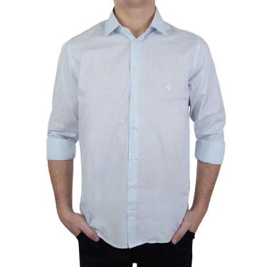 Imagem de Camisa Masculina Dudalina ML Slim Fit Xadrez Azul - 5306307-Masculino