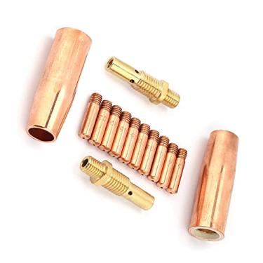 Imagem de Kit de Ponta Difusora de Bico para Soldagem Tweco MIG, 14 Tamanhos Novos Materiais de Cobre de, Peças de Reposição para Tocha