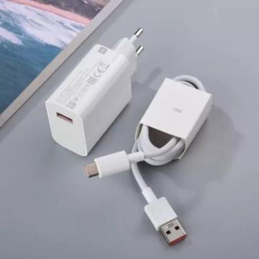 Imagem de Carregador Com Cabo Original 50W Rápido Turbo X50 Branco - Rhos