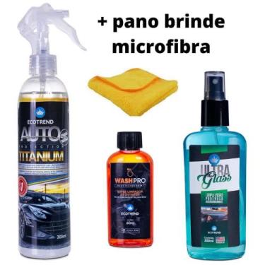 Imagem de Auto Protection + Washpro + Ultra Glass Poderoso Limpa Vidro - Ecotren