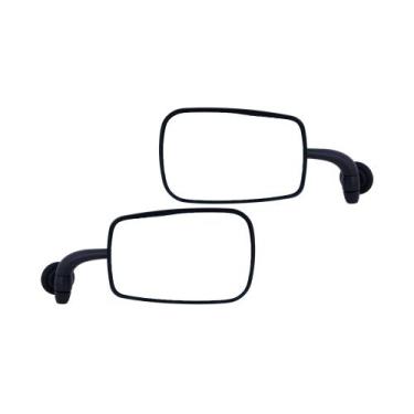 Imagem de Espelho Retrovisor Fusca Mexicano Preto Lente Prata Metal - Rosso & VR