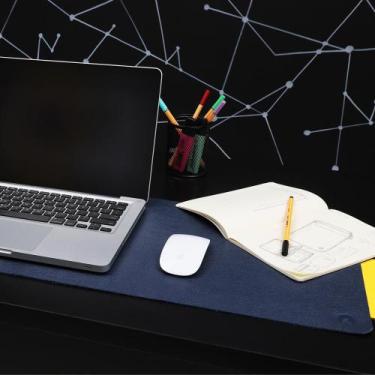 Imagem de Deskpad Floater de Couro Couro50 90x30, Marinho