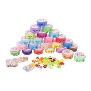 Imagem de Amagogo 24 peças de kits de slime de manteiga, saco de guloseimas, brinquedo criativo, não pegajoso, suprimentos para lembrancinhas de festa para crianças,