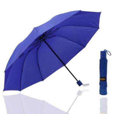Imagem de Guarda Chuva Grande Reforçado Cabe Na Bolsa Colorido Liso  1020 - FP E