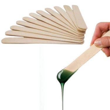 Imagem de 500 Espátula Palito Largo de Madeira para Depilação Liz - Liz Produto 