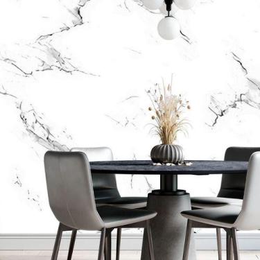 Imagem de Papel De Parede Adesivo Mármore Carrara Várias Cores 3m - Colaí Adesiv