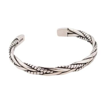 Imagem de Pulseira Masculina Prata 925 Ajustável - Vorax Acessórios