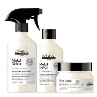 Imagem de Kit LOréal Professionnel Metal Detox Trio Antimetal (3 produtos) - L'O