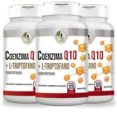 Imagem de KIT C/3 Un Coenzima Q10 + L Triptofano Premium 120 Cápsulas  - Fits Li