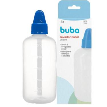 Imagem de Lavador Nasal Buba 250mL Alivio da Congestão Sinusite Adulto e Infanti