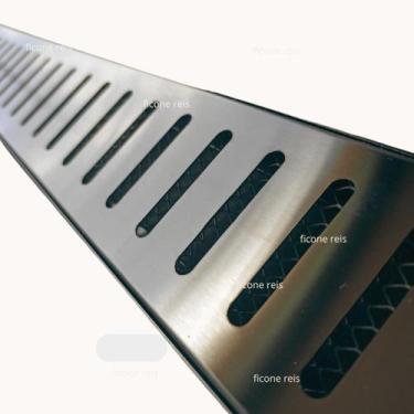 Imagem de Ralo Linear Inox 304 modelo 7x50 Padrão com Aro e Tela Anti Insetos Bo