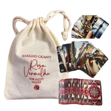 Imagem de Baralho Cigano Petit Lenormand Rosa Vermelha - Inspirado na Escola Européia Lenormand (36 cartas formato pequeno 8x5cm)