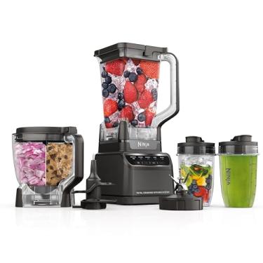 Imagem de Ninja BR601AMZ Sistema de cozinha de trituração total Ninja para smoothie, congelado, extrato, costeleta e massa, 1200 watts, jarra de tamanho completo de 2,041 g, tigela para processador de alimentos