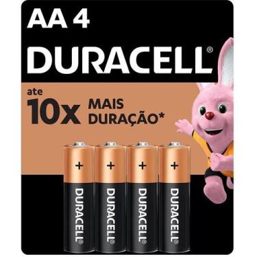 Imagem de Pilha Alcalina Pequena AA 04und DURACELL