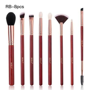Imagem de Kit Pincéis De Maquiagem Facial BEILI Profissional 08 Pçs - ElaShopp