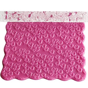 Imagem de Rolo de Massa Ylic de para Assar - Rolo de Massa e Pastelaria, Ideal para Bolos, Fondant e Argila - e Fácil de usar! (52011 flor de ameixa)