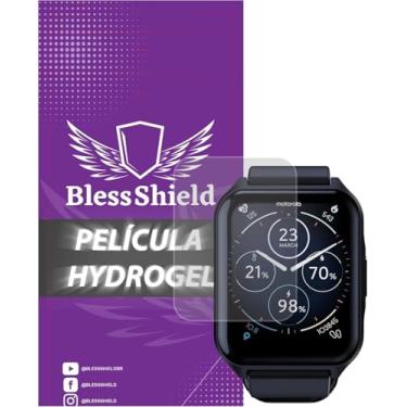 Imagem de Película Hydrogel para Moto Watch 70 - BlessShield - Cobertura Total (3 unidades)