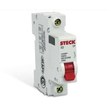 Imagem de Disjuntor Monopolar Automático De 10a Curva C Sdd61c10 Steck