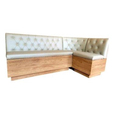 Imagem de - Canto Alemão Com Baú - Base Amadeirada 2mx2m - O REI DAS POLTRONAS