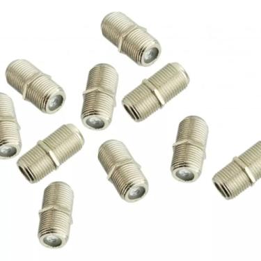 Imagem de Kit 20 Emendas Femea Femea Cabo Coaxial Rg59 Rg6