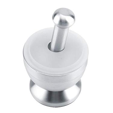 Imagem de Moedor de Pilão de Aço Inoxidável, Ferramenta de Cozinha Com Tampa para Moer Ervas, Especiarias, Pílulas