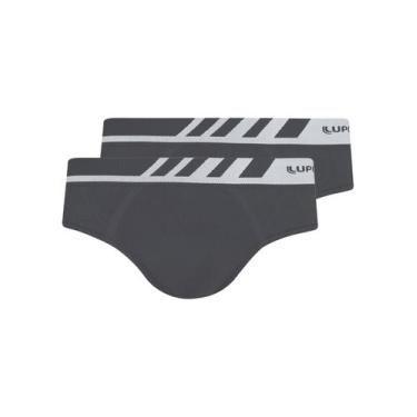 Imagem de Kit com 2 Cuecas Boxer Lupo 691-002, Chumbo, XG