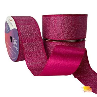 Imagem de Fita Cetim Lurex 38mm  Presente  Lembrancinha  Laços - Cinderela Fitas