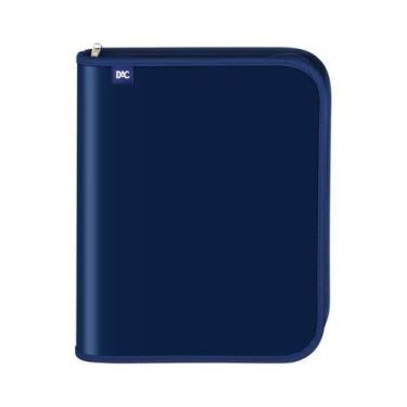 Imagem de Fichário Universitário Com Zíper Azul Dac  48 Folhas 3993