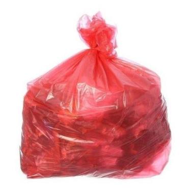 Imagem de Saco Para Lixo Vermelho Reforçado 100 Lt Com 50 Un - HIGIPACK