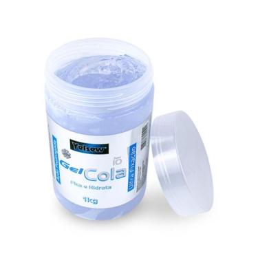 Imagem de Pote Gel Cola Transparente Ultra Fixação Antifrizz Penteado Cabelo Def