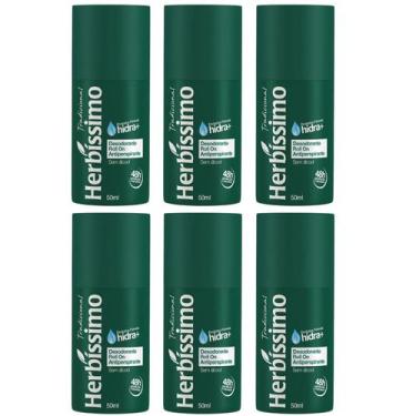 Imagem de Kit 6 Desodorante Roll-On Tradicional Herbíssimo 50Ml - Dana - Dana Co