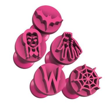 Imagem de Kit 5 Carimbo Brigadeiro Bruxinha Halloween Dia das Bruxas - Embody 3d