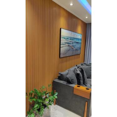 Imagem de PAINEL RIPADO VERSÁTIL 4 unid. 270cm x 110cm - Talatto Painéis, Peroba