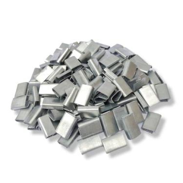 Imagem de Selo Pet Metálico 19mm Para Fita Cinta Arquear 1 kg - Click Pack Embal