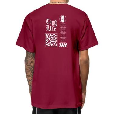 Imagem de Camiseta Masculina Oversized Camisa Streetwear Trace Gangster 100% Alg