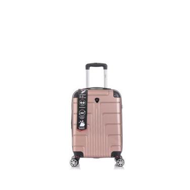 Imagem de Mala Média Fibra Abs Expansor Rodas 360º Zíper Antifurto - Tripx, Rose