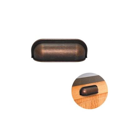 Imagem de Puxador Concha Quadrada Bronze Envelhecido - Speed, Concha Quadrada, Z