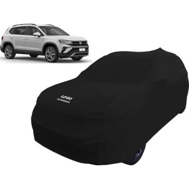 Imagem de Capa Automotiva Volkswagen Taos Tecido Helanca Cor Preta - Mz, Preta