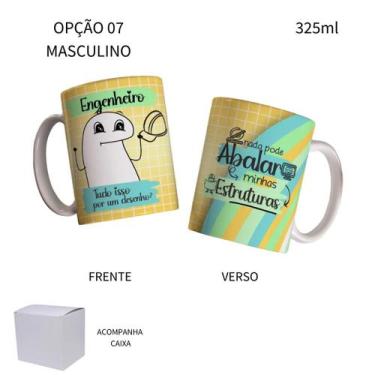 Imagem de Caneca 325ml Flork Engenharia Civil Engenheiro Engenheira - LARANJA E 
