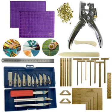 Imagem de Base de Corte 45x30 Kit Scrapbook Cartonagem Gabaritos WireO Alicate P