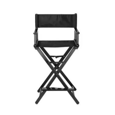 Imagem de Cadeira Diretor Maquiador Cinema Alta Profissional Preto - Lux Hair