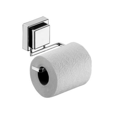 Imagem de Porta papel higienico papeleira cromada ventosa Future 8052