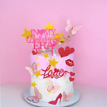 Imagem de 26Pcs In My Birthday Era Cake Toppers Party Decorations for Singer Birthday Theme Music Fan Friendship Bracelet Decor Baby Shower Party Supplies