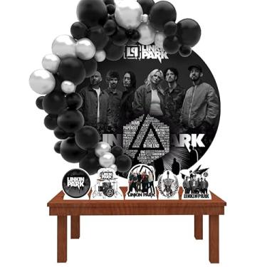 Imagem de Kit Decoração Painel Redondo Festa de Aniversário Infantil Banda LP