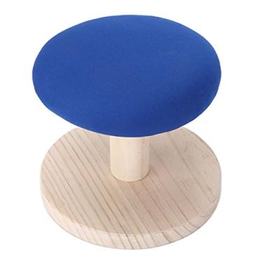 Imagem de Tábua de Passar Roupa de Madeira, Capa de Algodão Resistente Ao Calor Com Borda Elástica, Mini Tábua de Passar Roupa para Sutiãs, Camisas, Golas, Punhos, Chapéus, (banqueta