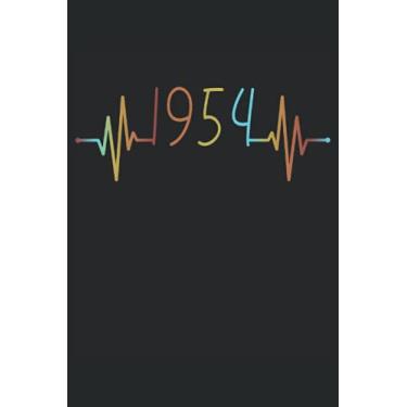 Imagem de Herzschlag Geburtstag Geboren 1954 Jahr Jahrgang Heartbeat Frequenz: RÄTSELBUCH - 100x SUDOKU EASY - Lustiges Herzlinie Geburtstags Geschenk, Vintage ... Rätsel, Notiz, Buch, Gehirnjogging, Logik