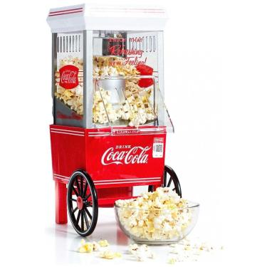 Imagem de Pipoqueira Elétrica Coca Cola até 12 Xícaras de Pipoca com Medidor, 110v, NOSTALGIA Vintage, Vermelho