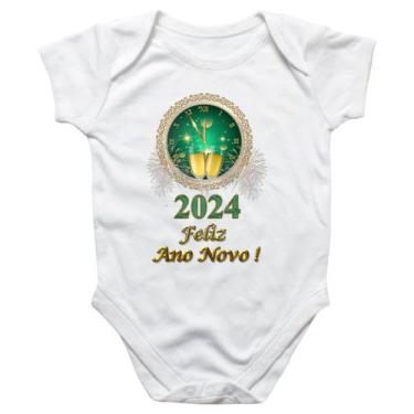 Imagem de Body intantil Ano Novo Relogio Verde - Alearts, GG