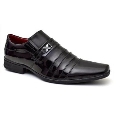 Imagem de Sapato Social Moderno Confortável Marrom - Bkarellus, Preto, 42