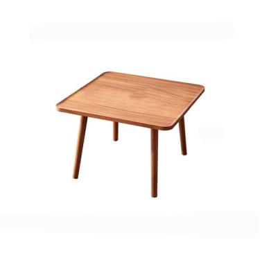 Imagem de Mesa de centro pequena, mesa lateral pequena para sofá, mesa lateral móvel minimalista criativa pequena mesa quadrada para sala de estar, quarto, loja de chá de leite, cafeteria, canto criativo